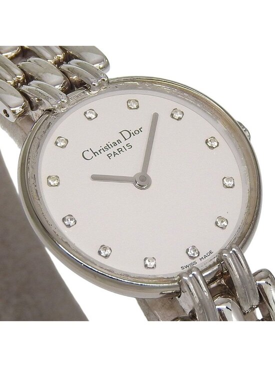 Dior Dio Bakira Stainless Steel Kuo Analog Display White Dial Watch main image 4